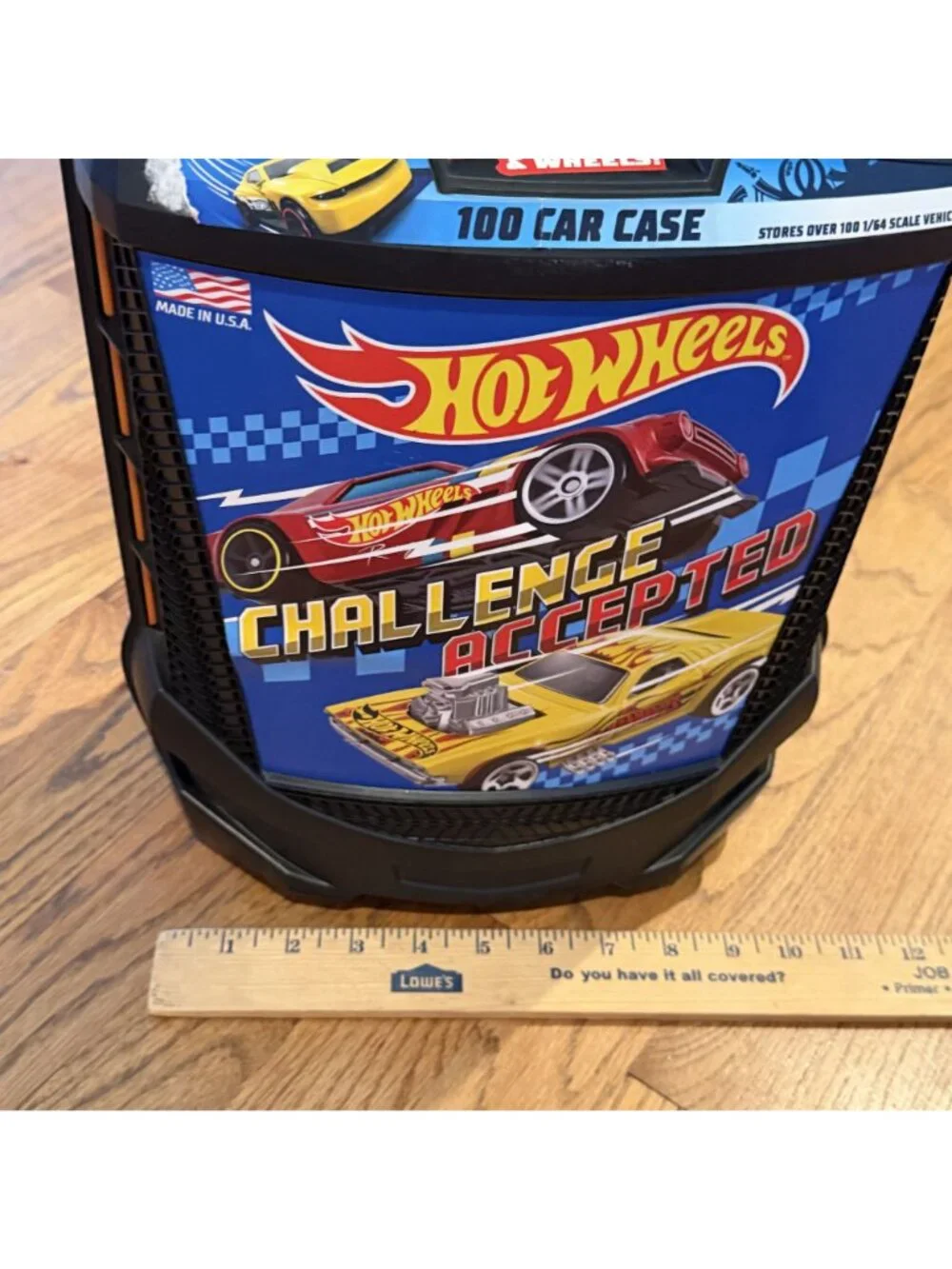 Hotwheels Matchbox Car Storage Container Rolling wheels 100 Car Case